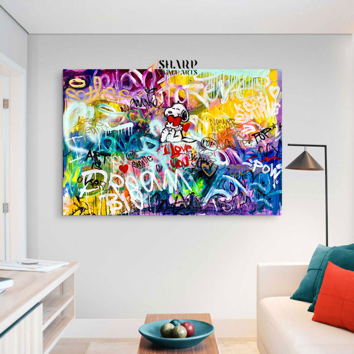 Doggy Love Canvas Wall Art
