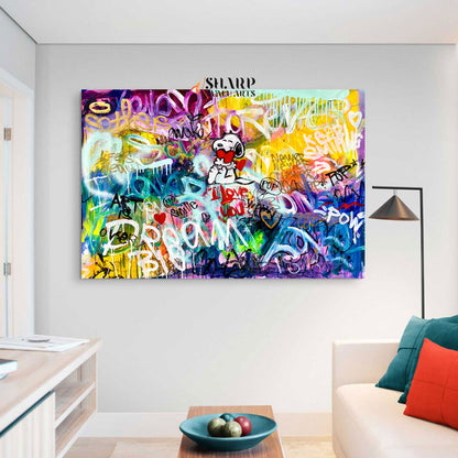 Doggy Love Canvas Wall Art