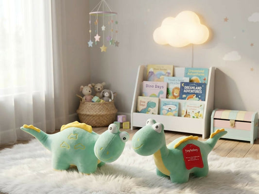Dolly Dino Combo Set featuring a cute dinosaur-themed design with coordinated items, perfect for kids' gifting, birthdays, return gifts, festive occasions, and special celebrations.