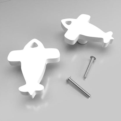 Door/ Drawer Knobs (Set of 2)  Aeroplane