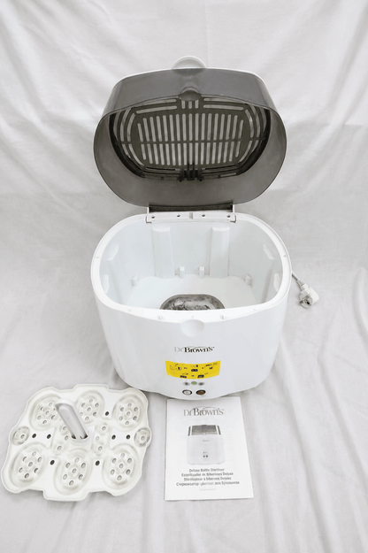 Dr Brown's Deluxe Electric Bottle Sterilizer Steam BPA Free 6 Bottle