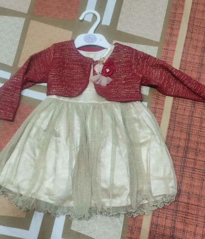 Dress/Frock with Jacket for Baby Girl - PyaraBaby