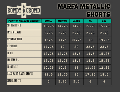 DS Marfa Metallic Shorts