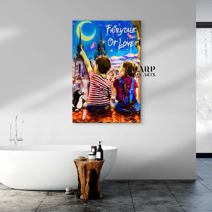 Fairytale Of Love Canvas Wall Art