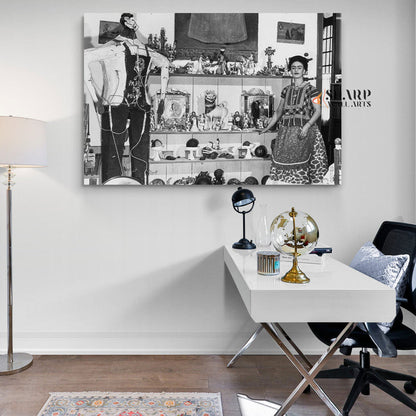 Frida Kahlo First Exhibition Canvas Wall Art