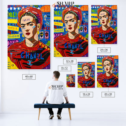 Frida Kahlo Ideal Pop Art Wall Canvas