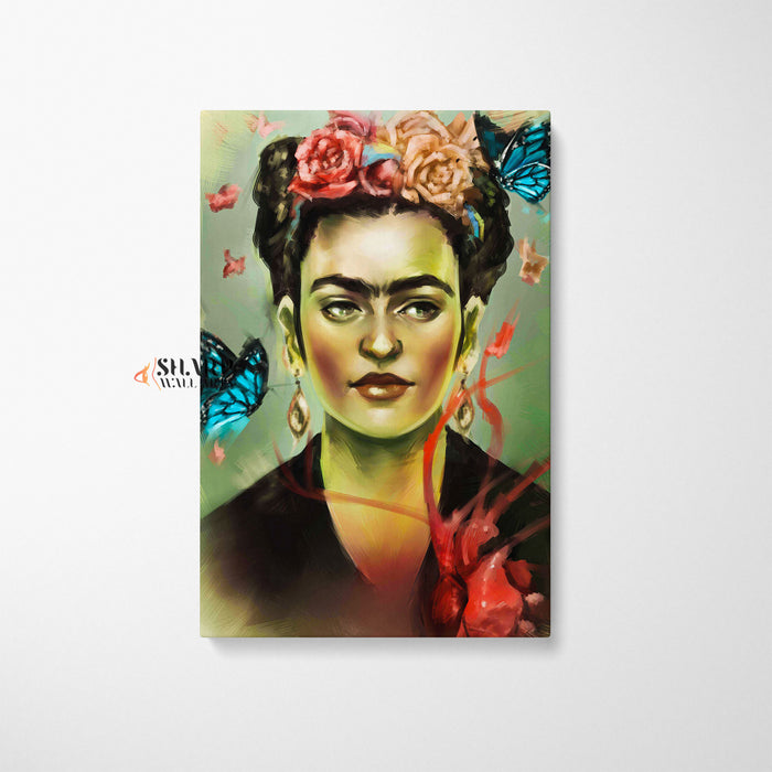 Frida Kahlo Oil Painting Style Canvas Wall Art