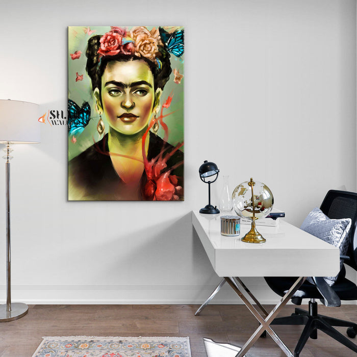 Frida Kahlo Oil Painting Style Canvas Wall Art