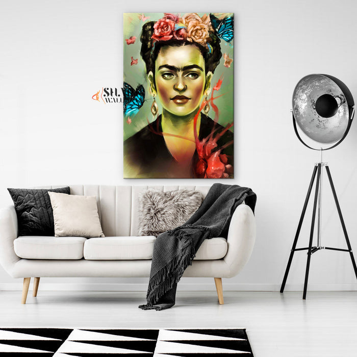Frida Kahlo Oil Painting Style Canvas Wall Art