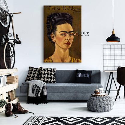 Frida Kahlo Self Portrait Canvas Wall Art