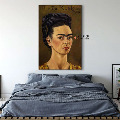 Frida Kahlo Self Portrait Canvas Wall Art