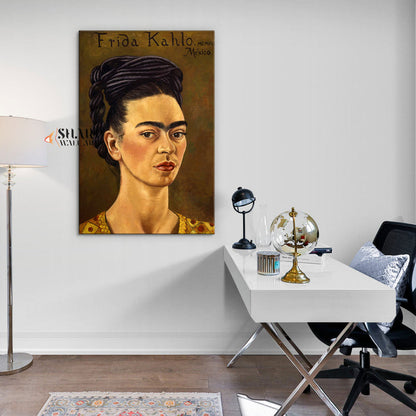 Frida Kahlo Self Portrait Canvas Wall Art