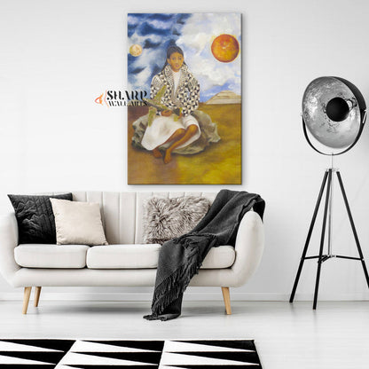 Frida Kahlo Sun And Moon Canvas Wall Art