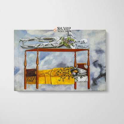 Frida Kahlo The Dream Canvas Wall Art