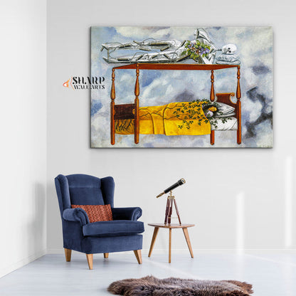 Frida Kahlo The Dream Canvas Wall Art