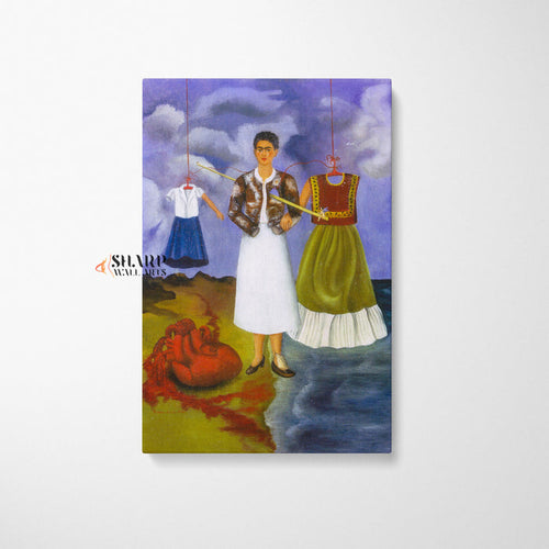 Frida Kahlo The Heart Canvas Wall Art