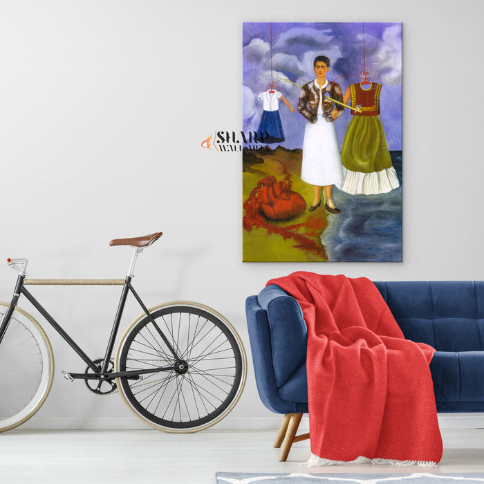 Frida Kahlo The Heart Canvas Wall Art