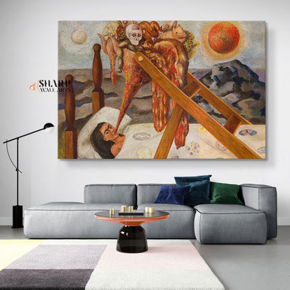 Frida Kahlo The Hopeless Canvas Wall Art