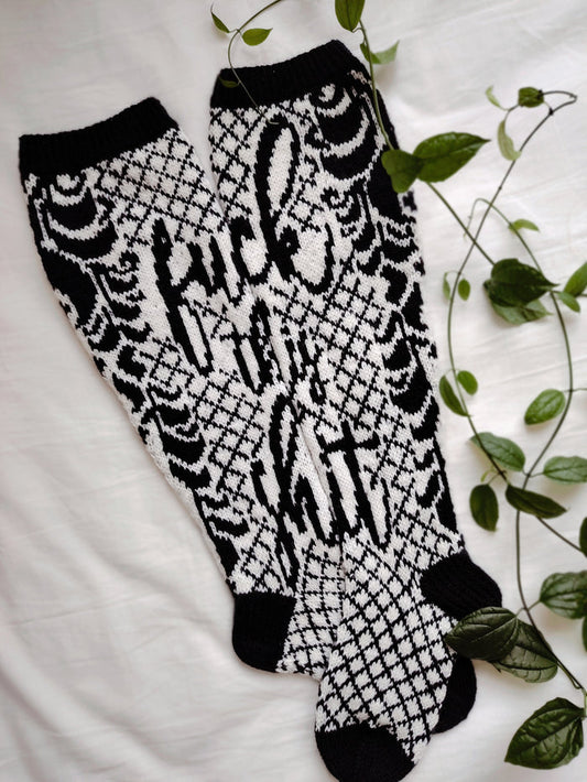 Fuck This Shit - Knitted Sock Pattern