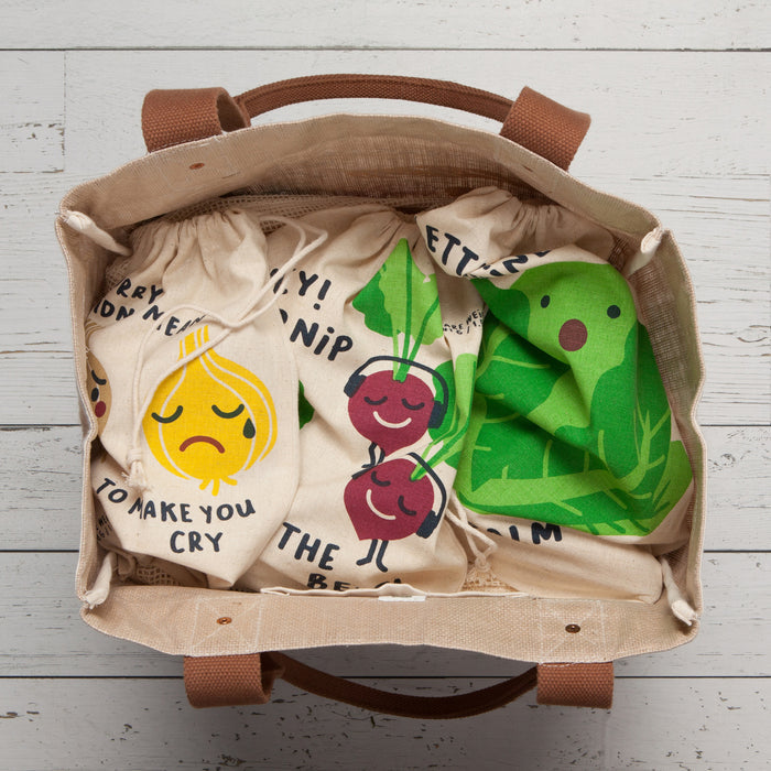 Funny Food Reusable Produce Bag Set of 3