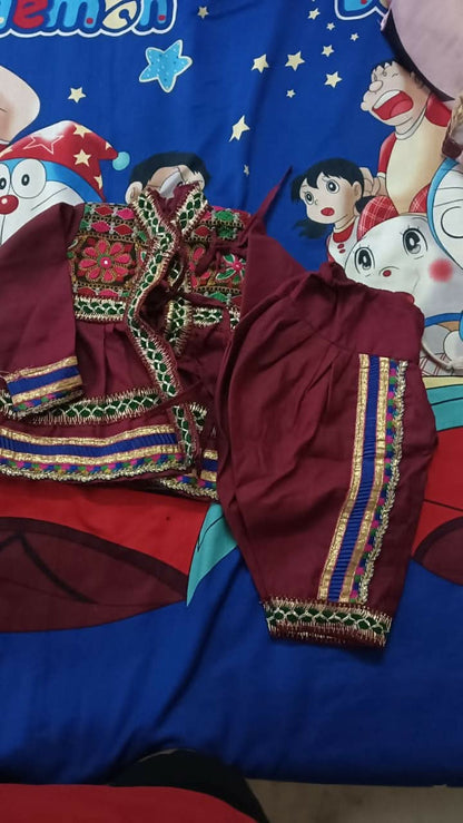 Garba Wear Kedia Reddish