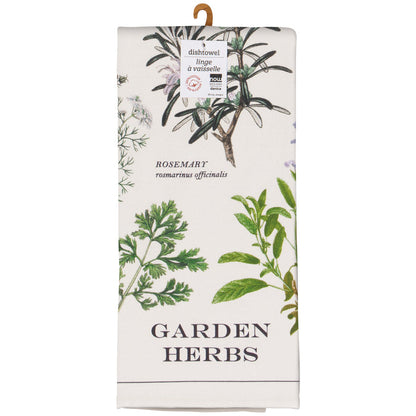 Garden Herbs Dishtowel