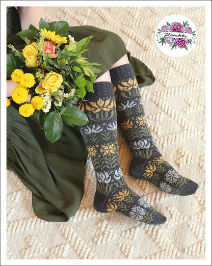Gardenia - Knitted Sock Pattern
