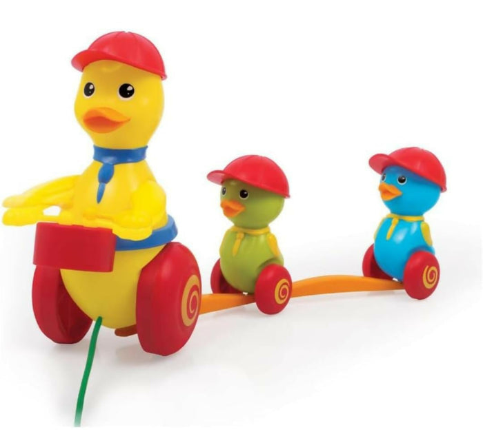 Giggles duck parade toy, pull-along drum toy, walking toys for 1 year old, preschool musical toy, interactive pull toy for toddlers, Giggles infant toys