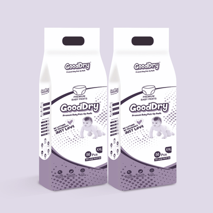 GOOD DRY Premium Extra Soft Baby Pant Diaper ( S, M, L,XL, XXL ) Sizes Available