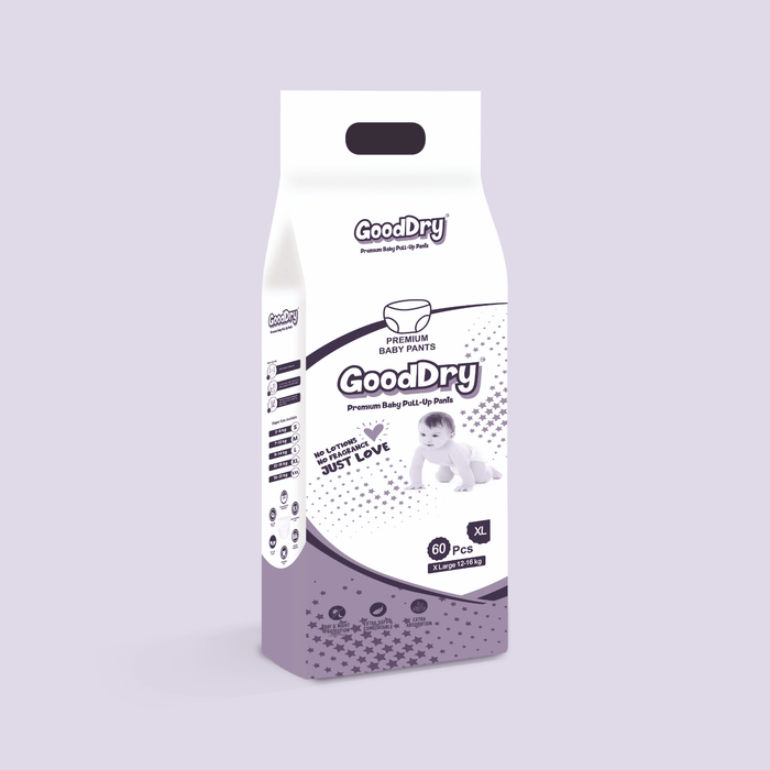 GOOD DRY Premium Extra Soft Baby Pant Diaper ( S, M, L,XL, XXL ) Sizes Available