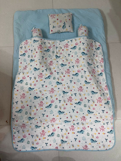 HAUS & KINDER Bundle of Joy Bedding Set (Vitamin Sea – White Blue)