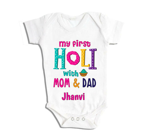 Holi Special Baby Rompers