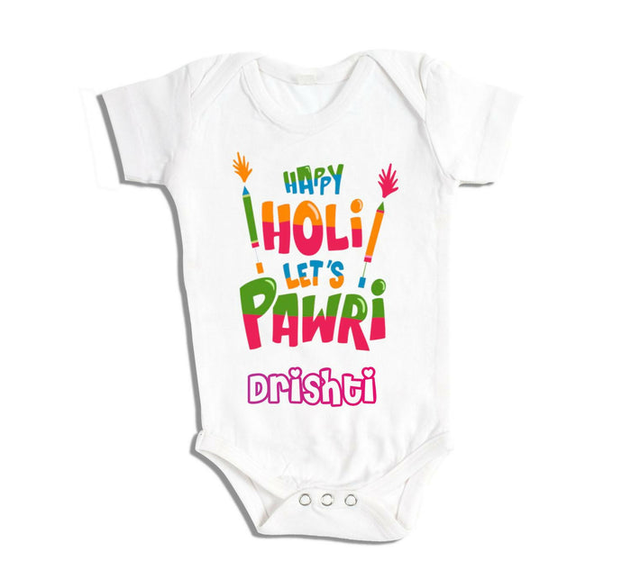 Holi Special Baby Rompers
