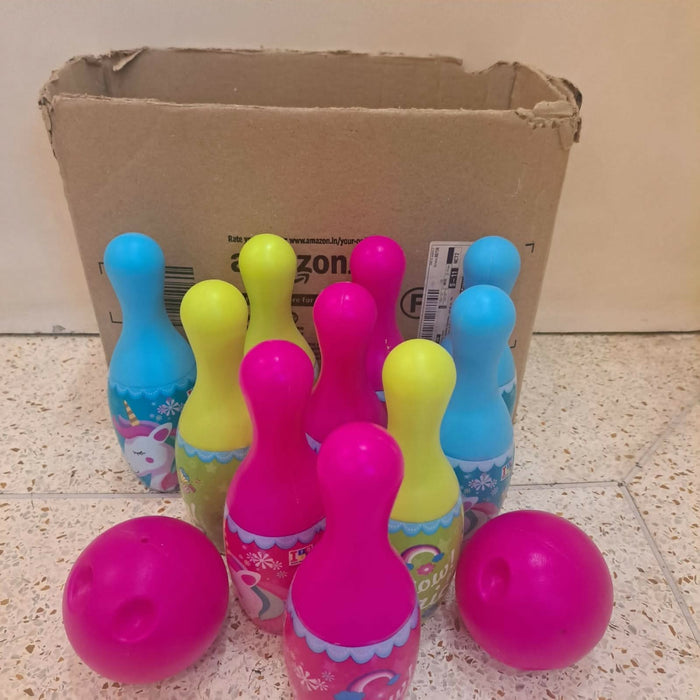 Honey Bee Bowling Set – 6 Pins with 2 Balls / Unicorn Bowling Set Combo