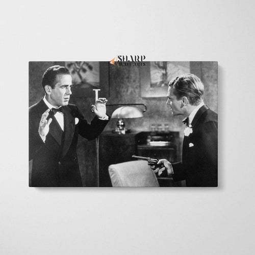 Humphrey Bogart And James Cagney In Angels With Dirty Faces Canvas Wall Art - SharpWallArts