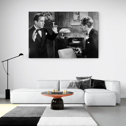 Humphrey Bogart And James Cagney In Angels With Dirty Faces Canvas Wall Art - SharpWallArts