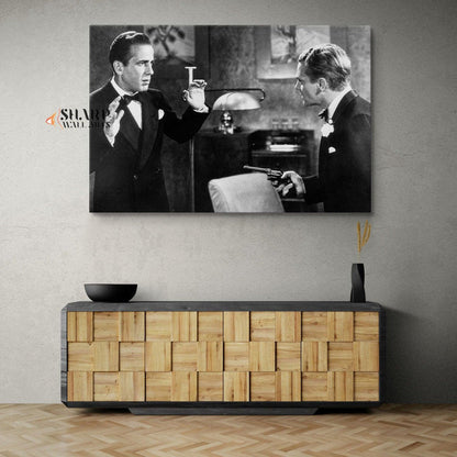 Humphrey Bogart And James Cagney In Angels With Dirty Faces Canvas Wall Art - SharpWallArts