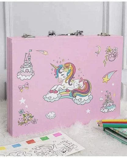 I LEARNNGROW 67 Pieces Colouring Set- Unicorn