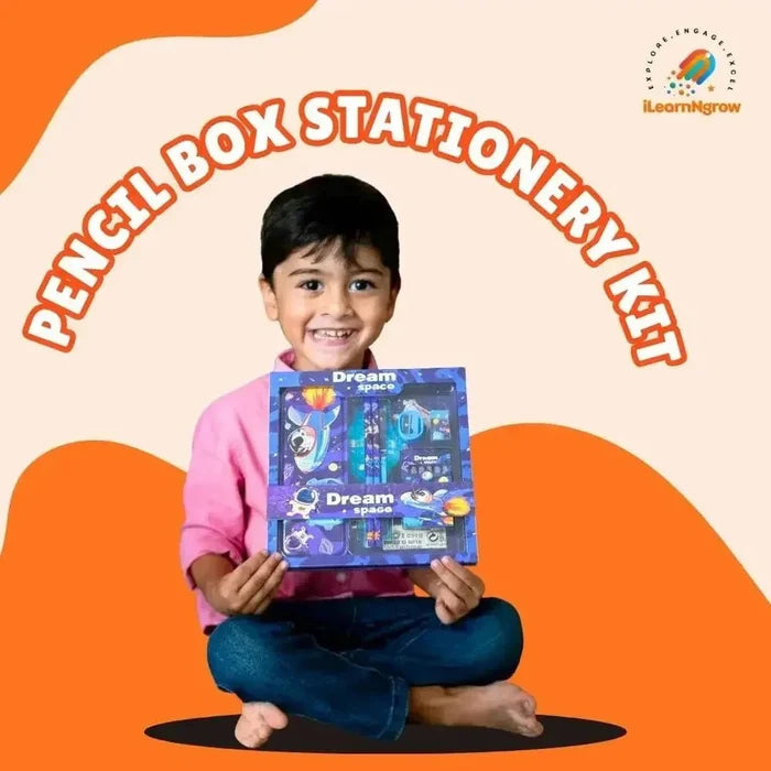 I LEARNNGROW Pencil Box stationery kit + Pencil Gripping Box
