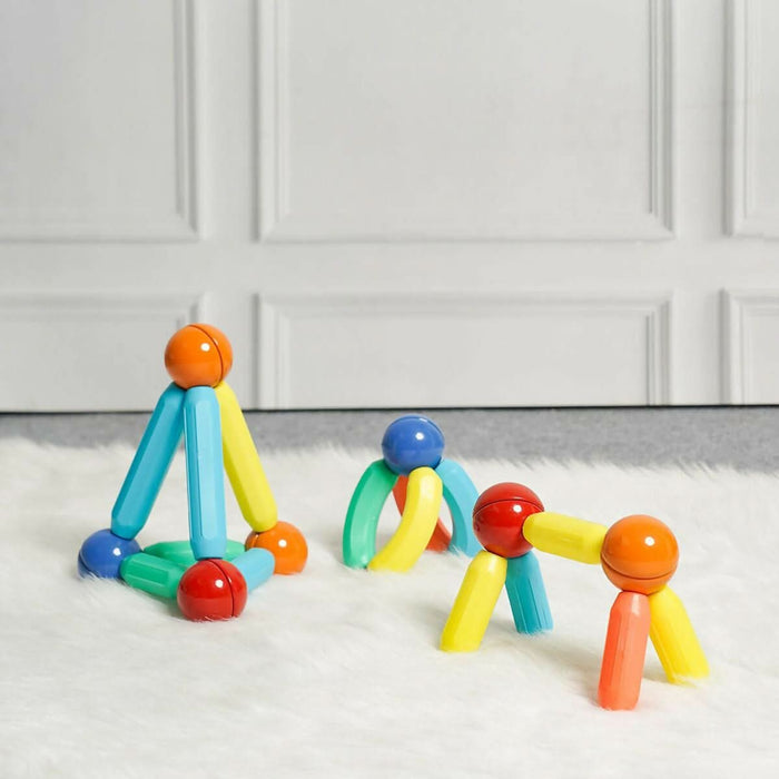 Magnetic blocks offer an engaging and versatile play experience that promotes creativity , problem solving and exploration.
