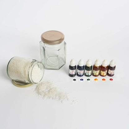 Introducing our DIY Rainbow Candle Kit - a burst of color and creativity in one delightful package!