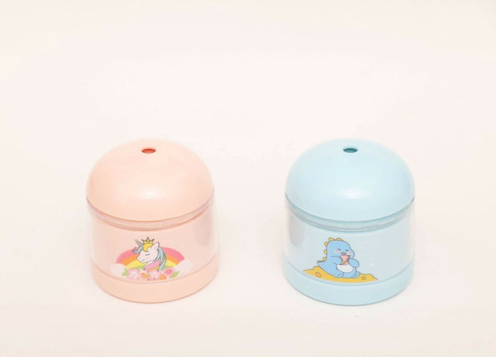 Creative appearance and space saver, small and portable Comes with removable tray, easily to operate for small kids, Best Sharpener for kids