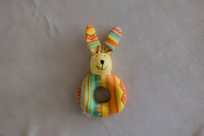 Introducing our Kangroo Faced Shape Rattle, a delightful and eco-conscious sensory toy crafted with care and consideration.