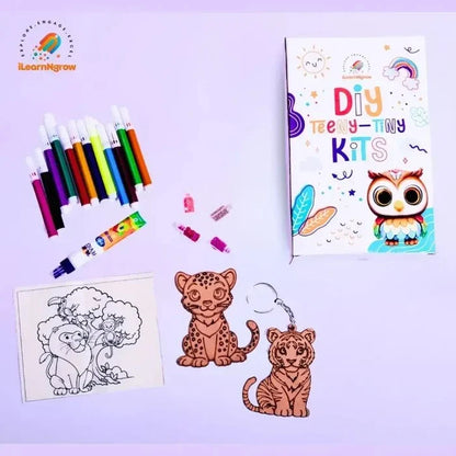 I LEARNNGROW Teeny Tiny Space Door Handle and Name plate + Teeny Tiny Animal Painting kit