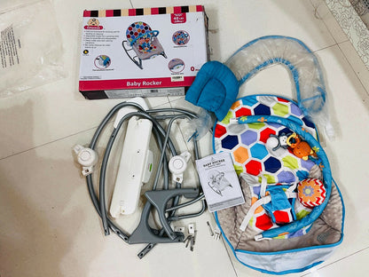 INFANTSO Baby Rocker & Bouncer with Mosquito Net