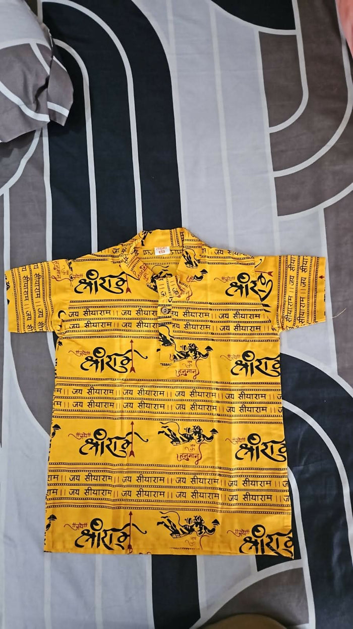 Shop now for Jai Shree Ram T-Shirts for kids, combining comfort and devotional style for every occasion!