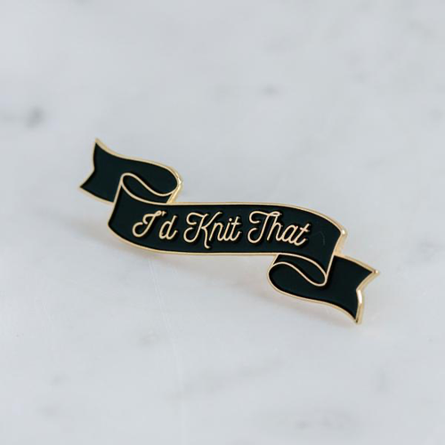 K2TOG Enamel Pin