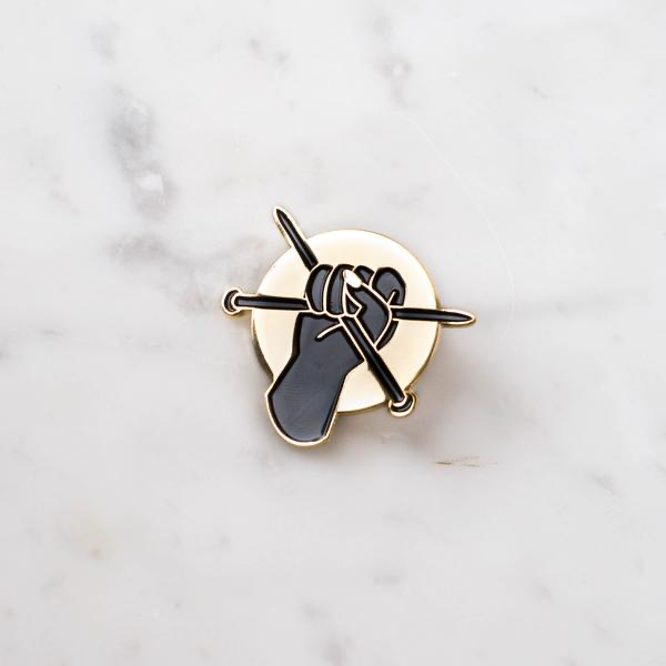 K2TOG Enamel Pin