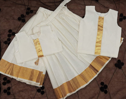 Kerela Style Lehenga Choli for Kids