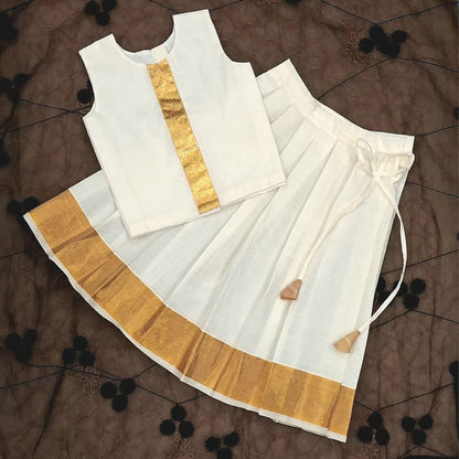 Kerela Style Lehenga Choli for Kids